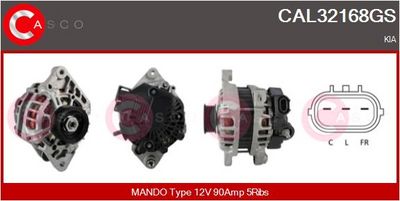 GENERATOR / ALTERNATOR CASCO CAL32168GS