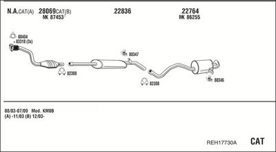 SISTEM DE ESAPAMENT WALKER REH17730A