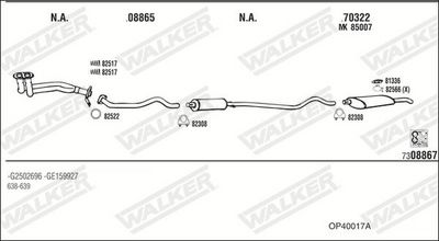 ABGASANLAGE WALKER OP40017A
