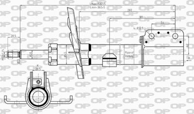 Амортизатор OPEN PARTS SAB8603.31 для RENAULT CAPTUR