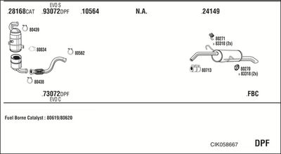 Układ wydechowy WALKER CIK058667