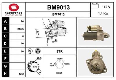 STARTER SNRA BM9013