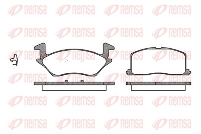 Комплект тормозных колодок, дисковый тормоз REMSA 0332.02 для TOYOTA STARLET