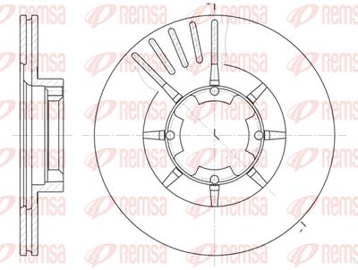 Тормозной диск REMSA 6428.10 для SUBARU XT