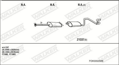 Изпускателна система WALKER FOK005292B