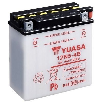 Motobaterie Yuasa Standard 12V, 5Ah, 39A, 12N5-4B