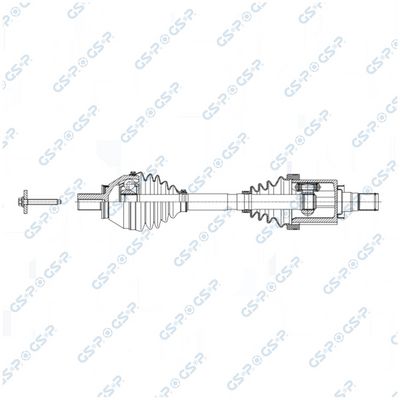 полуоска GSP 251038OL