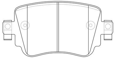 Комплект тормозных колодок, дисковый тормоз FIT FP0158
