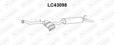 VENEPORTE LC43098 Глушитель выхлопных газов  для LANCIA DEDRA SW (835_) 1.8 i.e. (835FA)