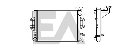 Радиатор, охлаждение двигателя EACLIMA 31R19014 для PIAGGIO PORTER