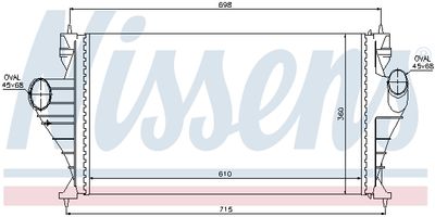 INTERCOOLER COMPRESOR NISSENS 96853 4