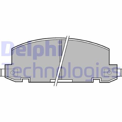Комплект тормозных колодок, дисковый тормоз DELPHI LP412 для ISUZU GEMINI