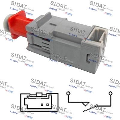 Выключатель фонаря сигнала торможения SIDAT 5.140079 для FIAT GRANDE