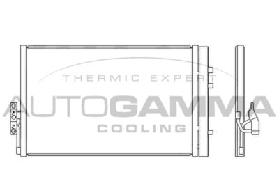 AUTOGAMMA 107114 Радиатор кондиционера  для BMW X3 (Бмв X3)