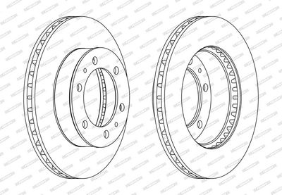 BREMSSCHEIBE FERODO DDF1783C 1