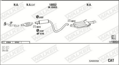 Изпускателна система WALKER SA60058