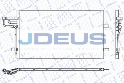 JDEUS M-7120250 Радіатор кондиціонера 