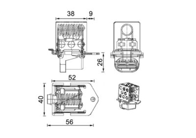 Vorschau Vorwiderstand, Elektromotor (Kühlerlüfter)