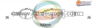 Приводной вал Multiparts 18-012830 для FORD C-MAX