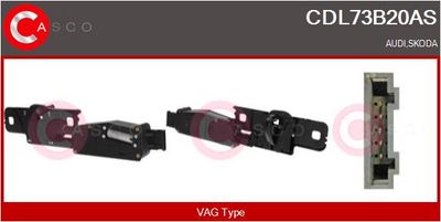 Zámek výklopných zadních dveří CASCO CDL73B20AS