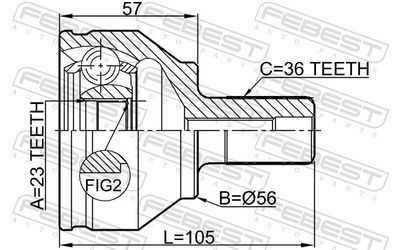 Joint Kit, drive shaft 2110-FOCII