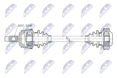 полуоска NTY NPW-ME-255