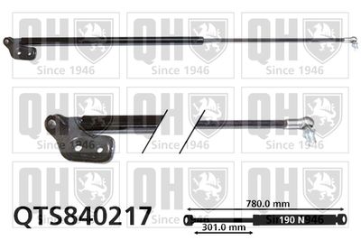 QUINTON HAZELL QTS840217 Амортизатор багажника и капота  для KIA SHUMA (Киа Шума)