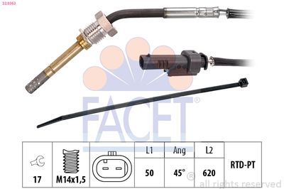 SENZOR TEMPERATURA GAZE EVACUARE