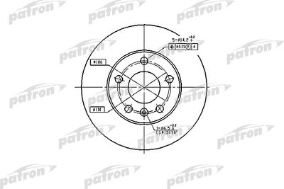 PATRON PBD4051 Гальмівні диски 