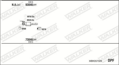 SISTEM DE ESAPAMENT WALKER MBK057320