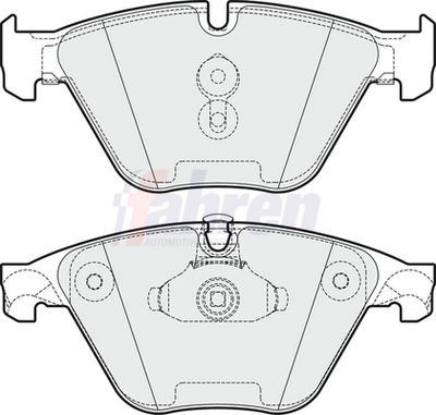 Fahren Brake Pad Set, disc brake FBP3814