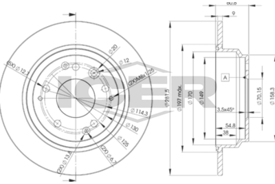спирачен диск ICER 78BD2469-2