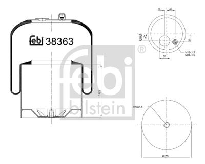 FEBI BILSTEIN Federbalg, Luftfederung
