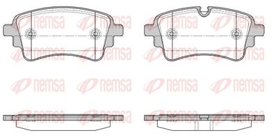 Brake Pad Set, disc brake 1669.10