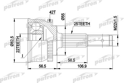 PATRON PCV1293 ШРУС 