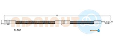 Тормозной шланг ADRIAUTO 57.1227 для MITSUBISHI SPACE