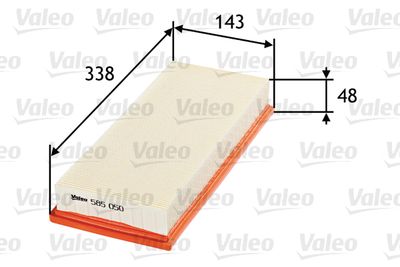 Воздушный фильтр VALEO 585050 для FORD MONDEO