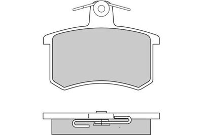 Комплект тормозных колодок, дисковый тормоз E.T.F. 12-0187 для AUDI SUPER