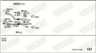 Изпускателна система WALKER VWK101034