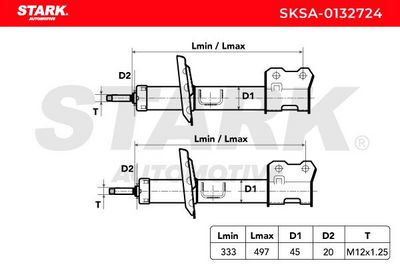 амортисьор STARK SKSA-0132724