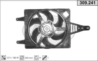 AHE 309.241 Вентилятор системы охлаждения двигателя  для LANCIA KAPPA (Лансиа Kаппа)