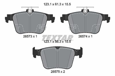BREMSBELAGSATZ SCHEIBENBREMSE
