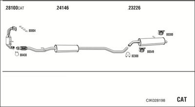 Układ wydechowy WALKER CIK028198