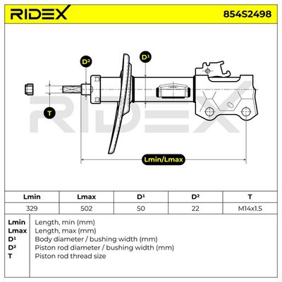 амортисьор RIDEX