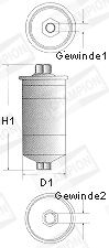 Топливный фильтр CHAMPION L219/606 для CHEVROLET BERETTA