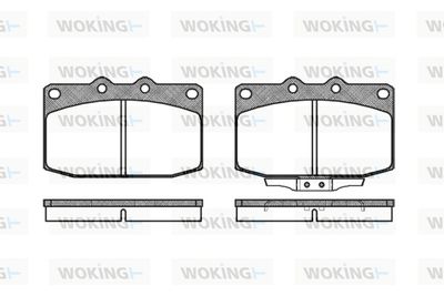 Комплект тормозных колодок, дисковый тормоз WOKING P3353.02 для MAZDA RX-7
