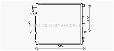 AVA QUALITY COOLING AU5227D Радиатор кондиционера  для LAND ROVER DISCOVERY IV (L319) 5.0 V8 4x4