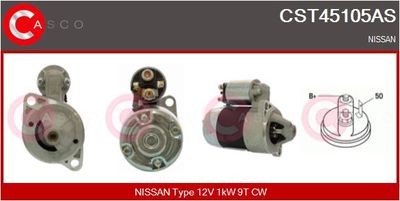 Стартер CASCO CST45105AS для NISSAN DATSUN