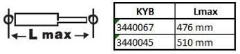 Stötdämpare KYB 3440045