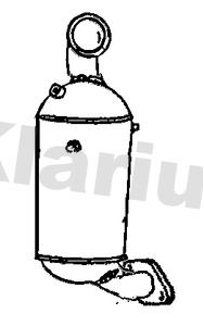 Filtr sadzy / filtr cząstek stałych, układ wydechowy KLARIUS 51934333